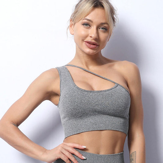 Women's Cross-body Sling Bra Yoga Suit
