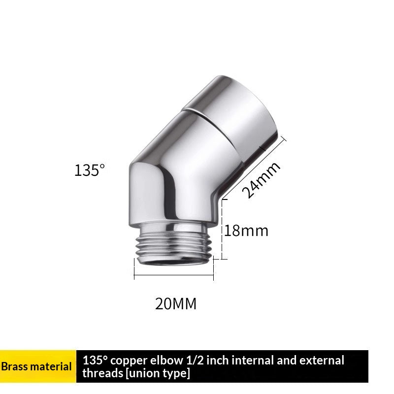 Bathroom Accessories Self-rotating Anti-tangle Showerhead Adapter