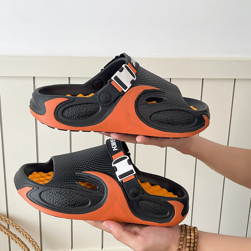 Mens Soft-Soled Non-Slip Foot-Massage Dual-Wear Sports Sandals