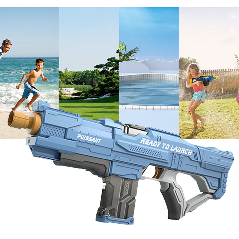Outdoor Electric Water Gun Squirt Blaster Soaker Summer Pool Toy Auto Suction Xmas Gift