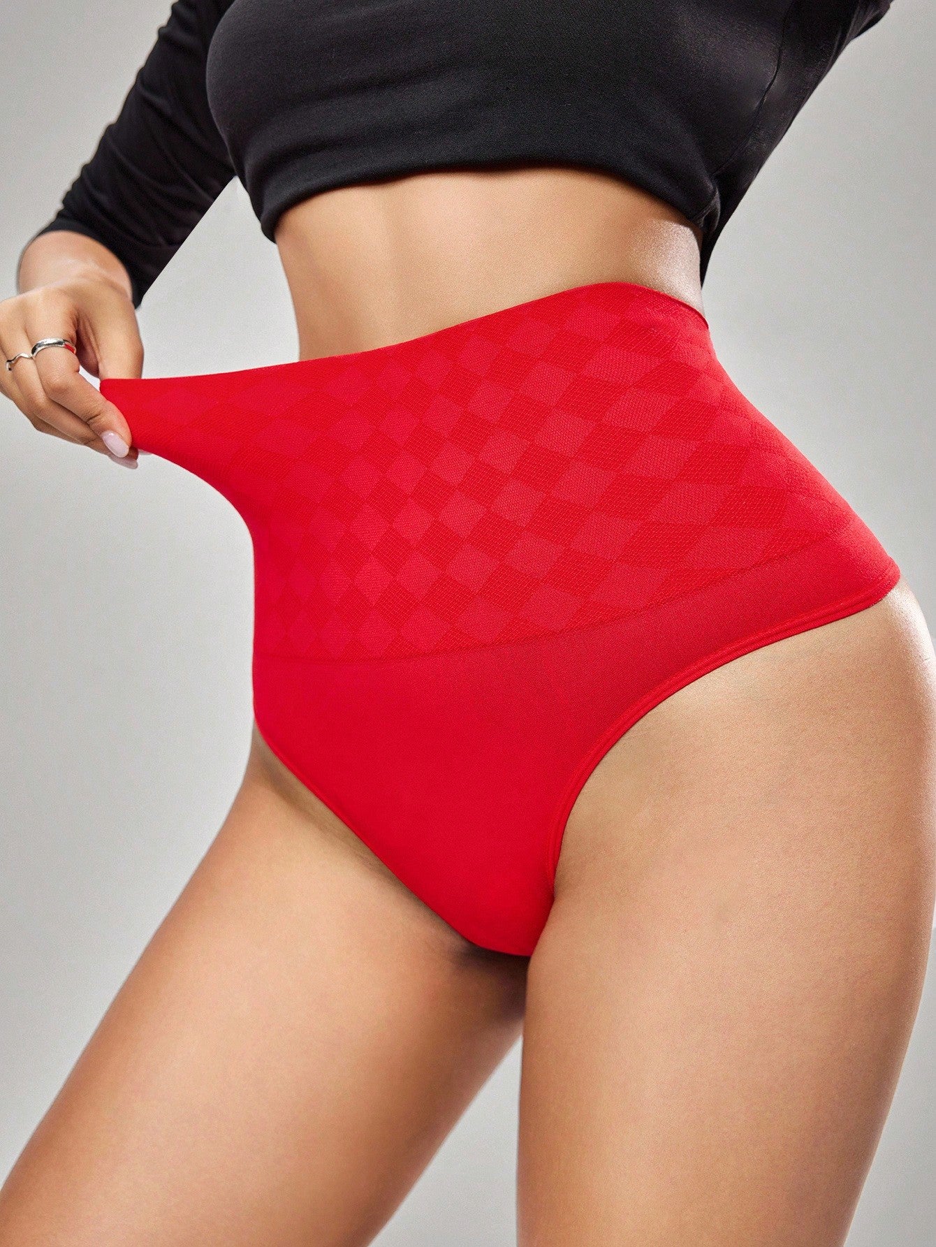 High-Waisted Shapewear Thong Tummy Control Butt Lifter Full Body Slimming Seamless Body Shaper