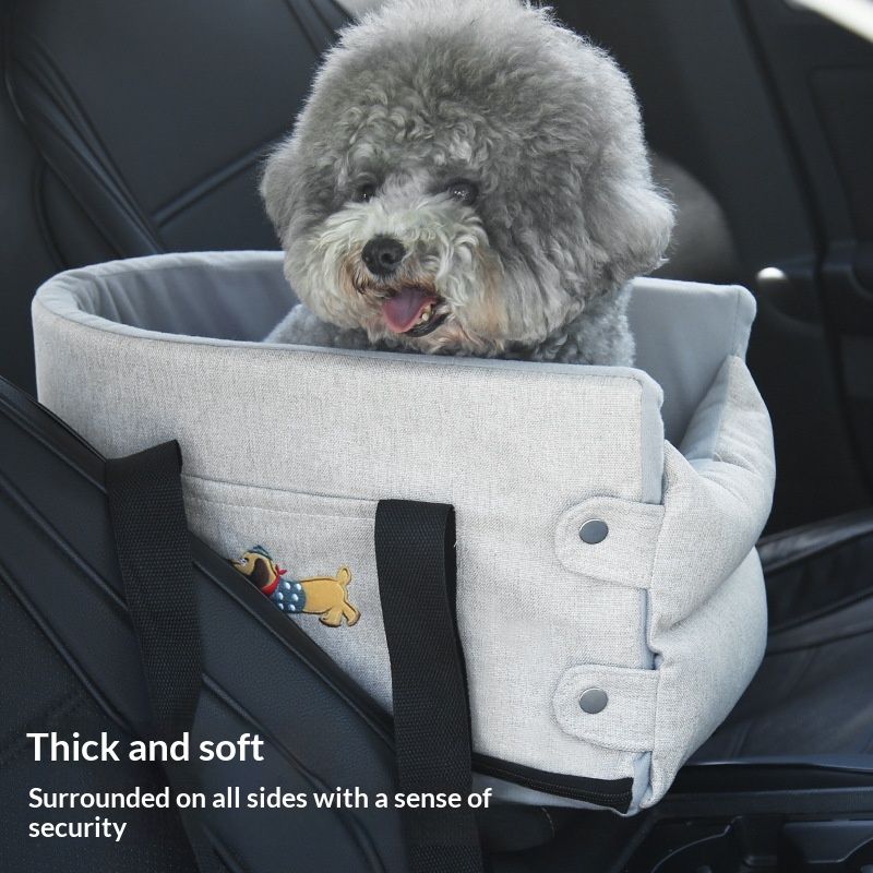 Car Dog Kennel Small Dog Car Center Console Pet Pad