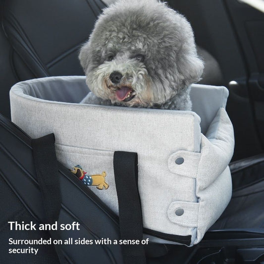 Car Dog Kennel Small Dog Car Center Console Pet Pad