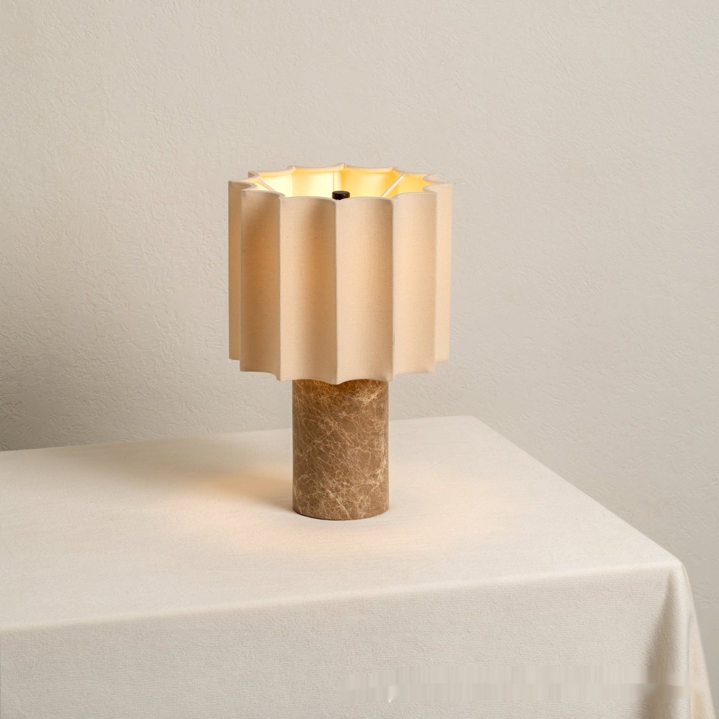 Light Luxury Marble Charging Table Lamp For Bedroom And Living Room Decoration