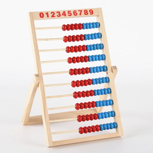 Wooden Ten Speed Standing Abacus Early Education Calculation Frame Educational Toys