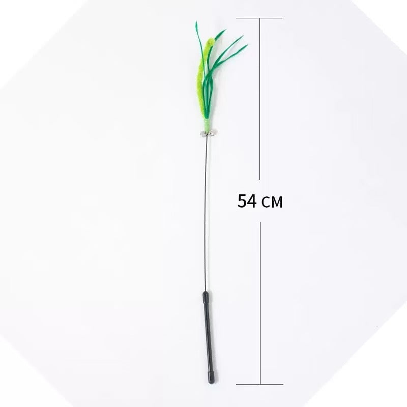 Dogtail Grass Teaser Wand Long-handled Cat Toy Pet Supplies