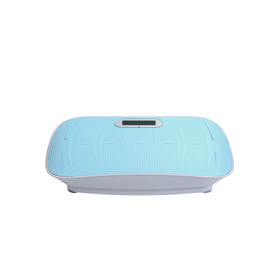 Full Body Vibration Platform Crazy Fitness Massage 10-Frequency Weight Loss & Fat Burner Shaking Machine For Unisex Blue