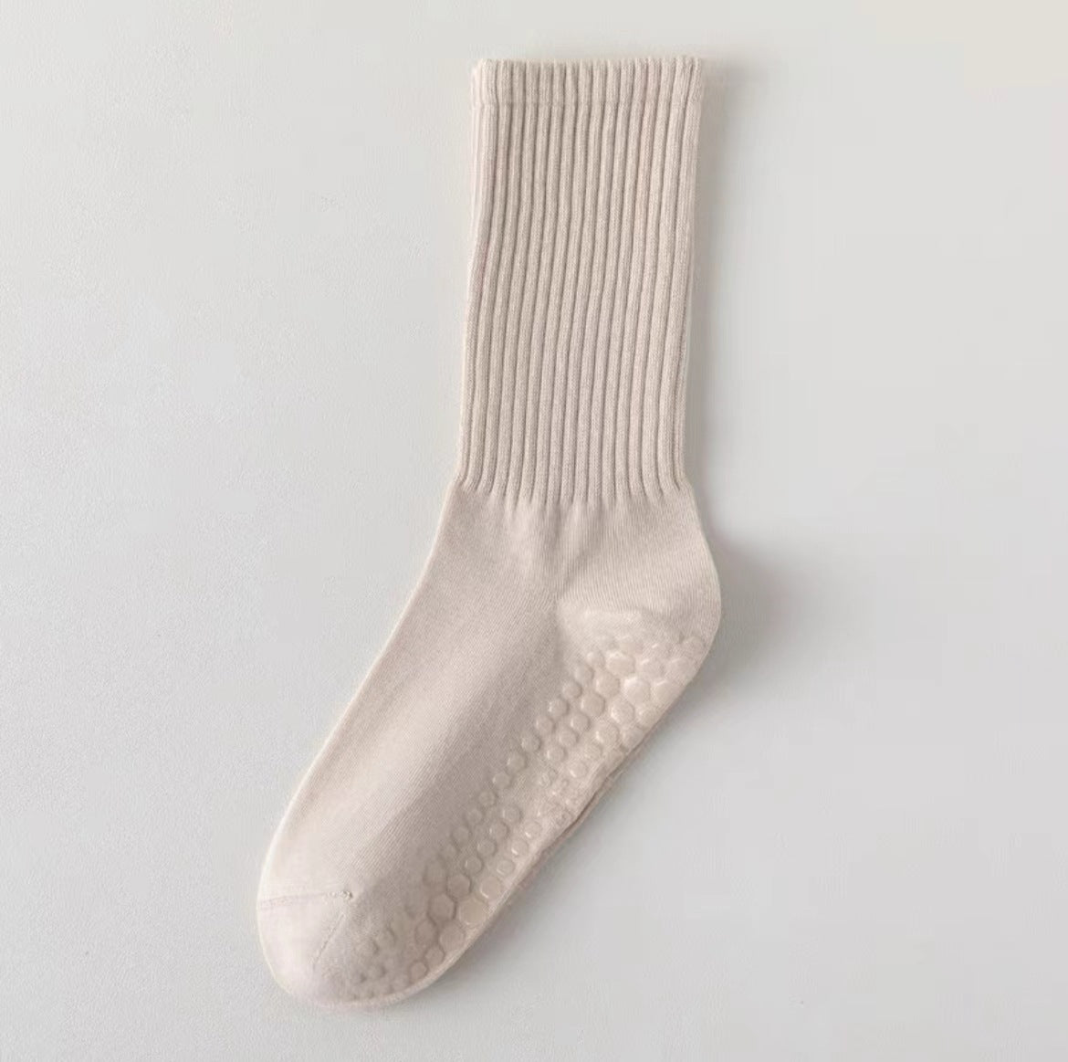 Springautumn Mid-calf Professional Fitness Pilates Non-slip Socks