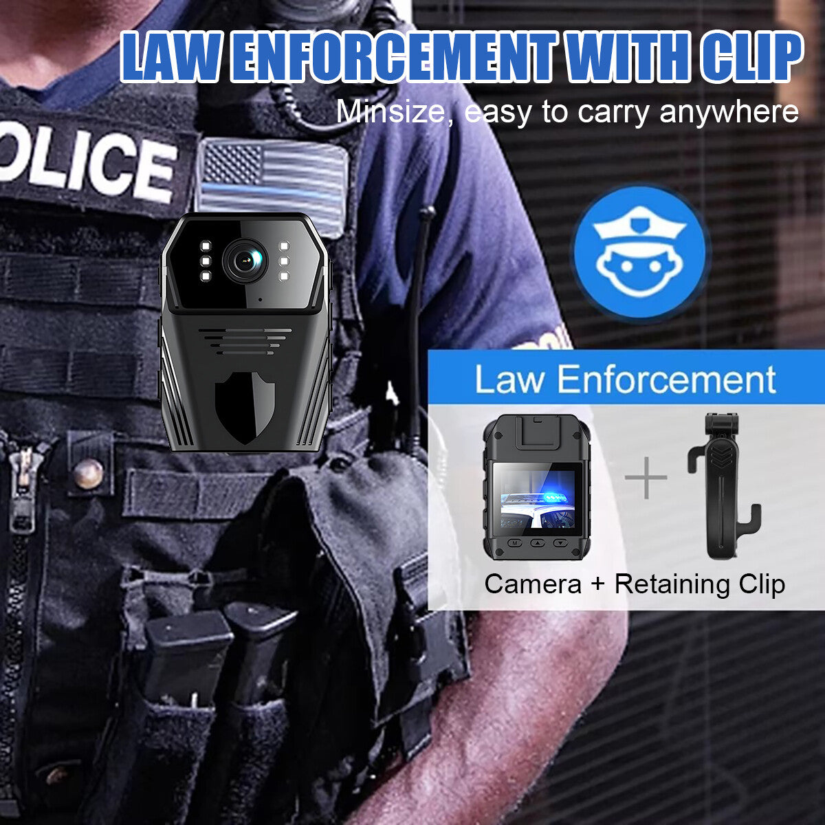 WIFI 4K Mini Camera Camcorder Body Police Cam With Audio Video DVR IR Night Cam