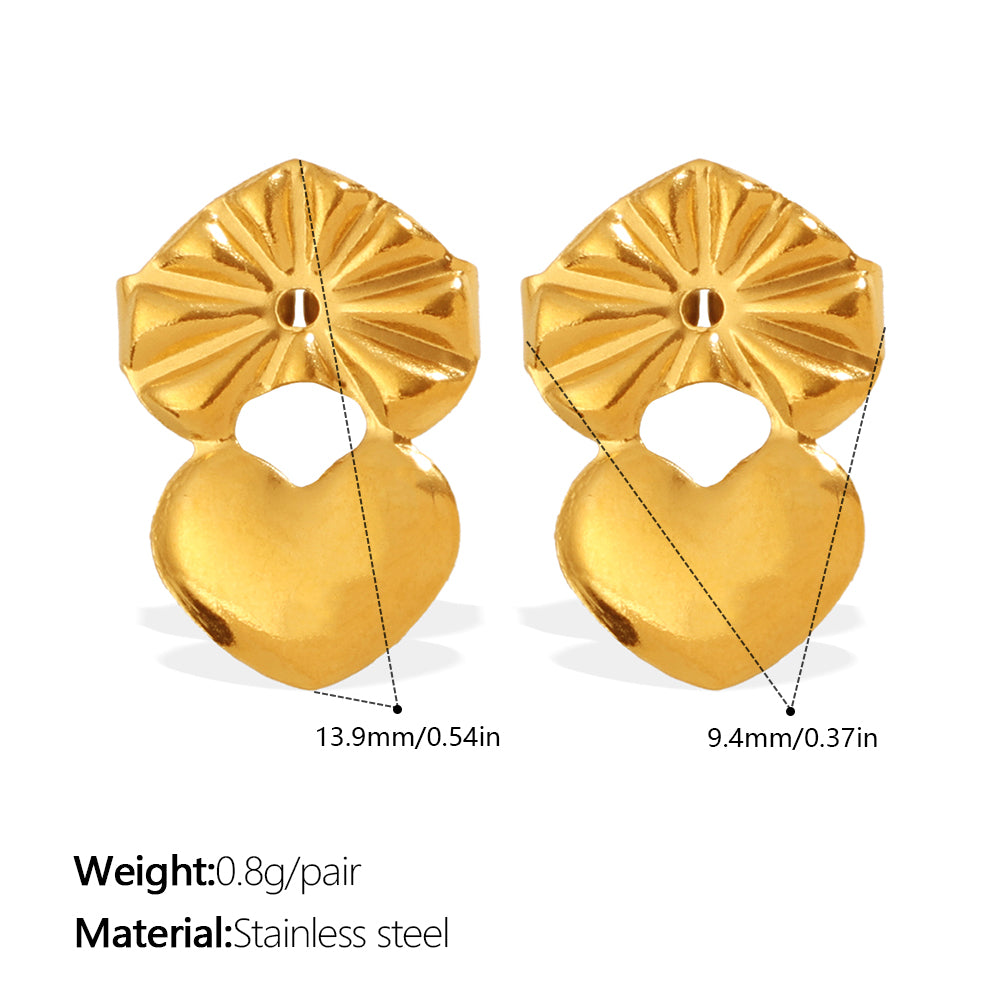 New Fashion Luxury Design Zircon Inlaid Pendant Earrings, Stainless Steel, Korean & Japanese Style Chain Tassel Ear Jewelry