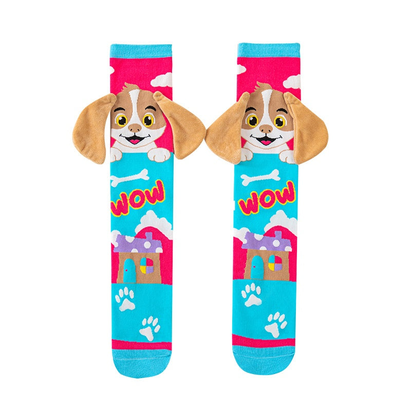 Childrens Accessories 3D Cute Cartoon Ear designed Long Socks