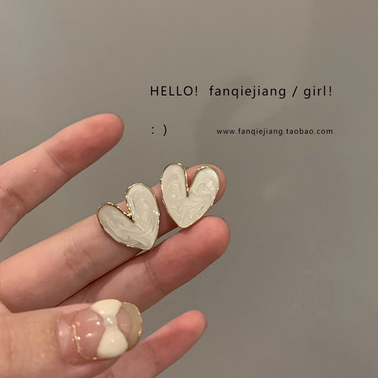 Niche Design S925 Silver Pearl Stud Earrings Women Minimalist Elegant Unique Fashion Jewelry