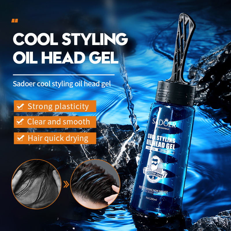 SADOER All-English Hair Gel Cool Styling Oil