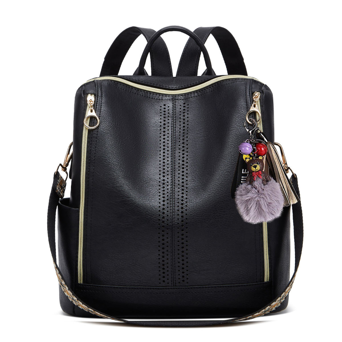 Springsummer Korean-style Casual Soft-leather Womens Backpack