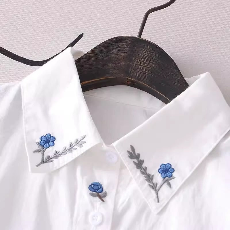Women's Korean-style Artistic All-Match Casual Shirt Top