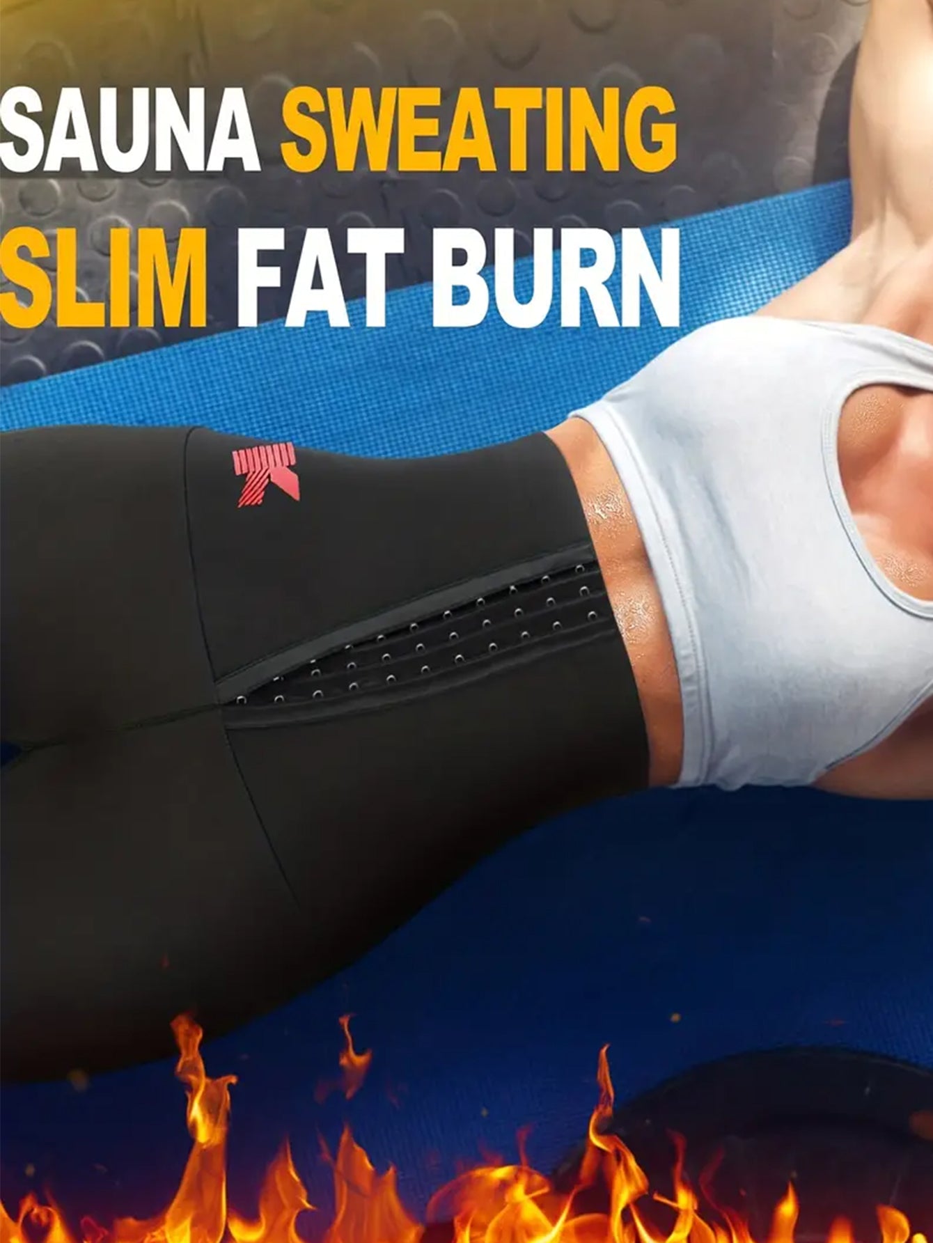 Sauna Sweat Shorts For Women High Waisted Stomach Waist Trainer Slimming Leggings Pants Body Shaper With Hooks