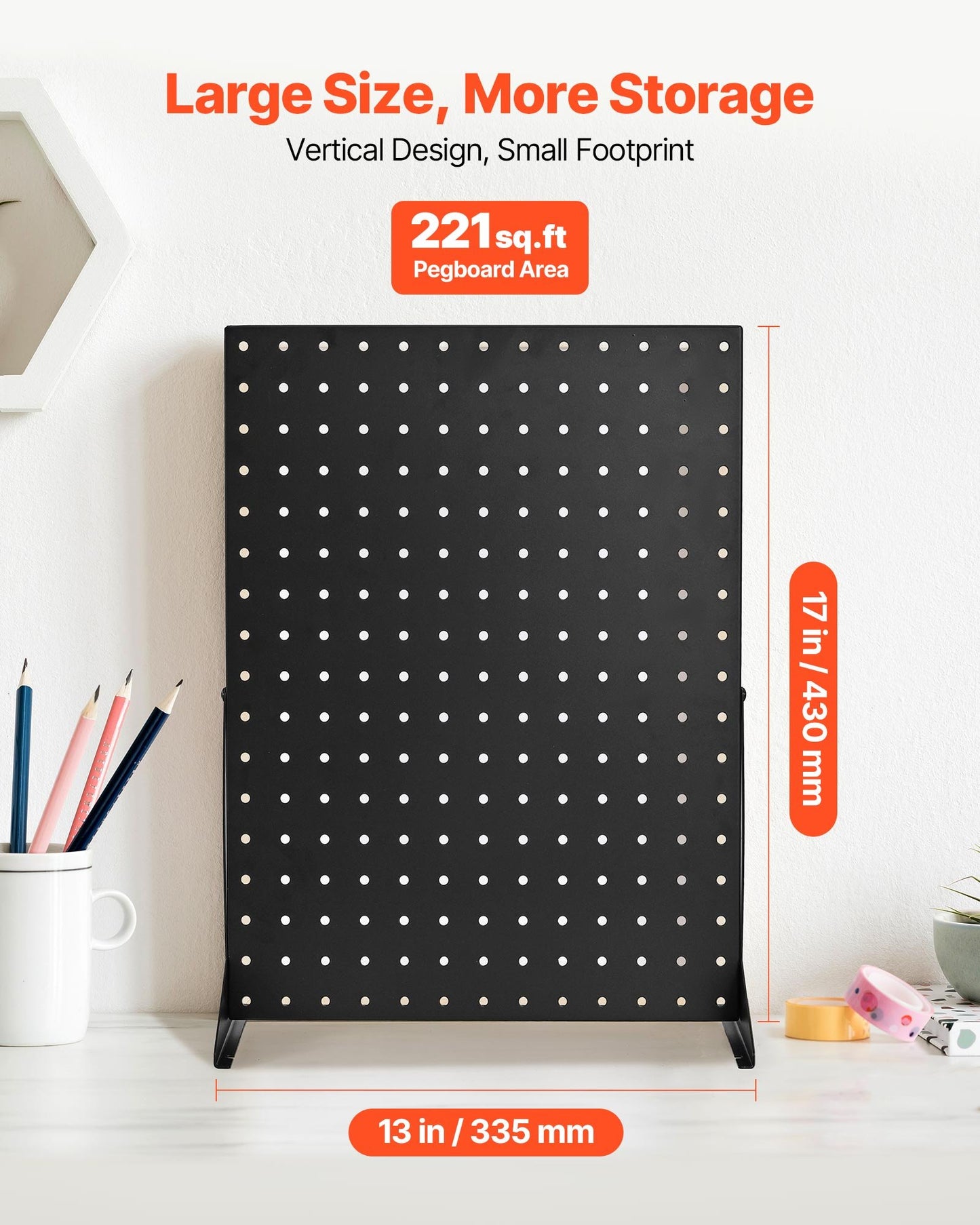 Pegboard Display Stand, 17 X 13 In Tabletop Pegboard Display Stand, Accessories Rack Organizer, Thickened Cold-Rolled Steel Peg Board Panel For Grocery Retail Store Jewelry Shop, Black (4 PCS)