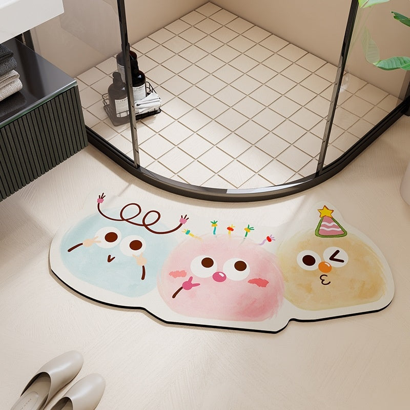 Diatomaceous Water-absorbing Bath Mat For The Toilet And Shower