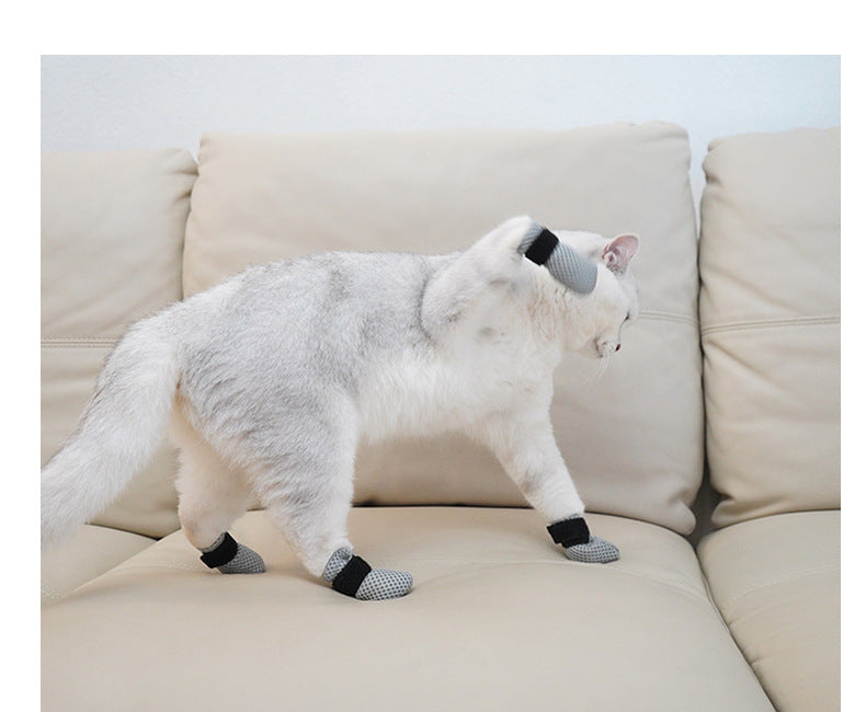 Bath Feeding Medicine Injection Cat Foot Cover Anti-scratch Soft And Warm