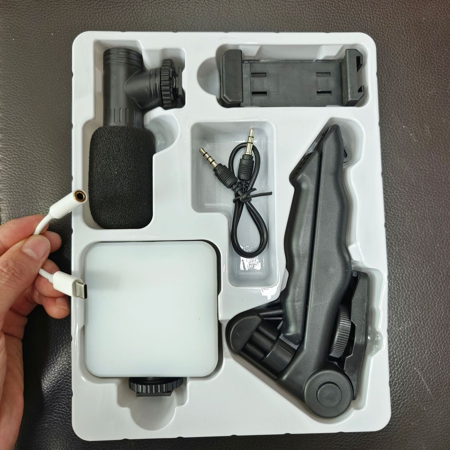 Multi-functional Desktop Beauty Leg Pocket Fill Light With Microphone Set