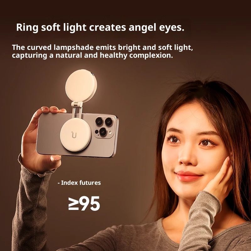 Mobile Phone Magsafe Magnetic Two-color Temperature Fill Light