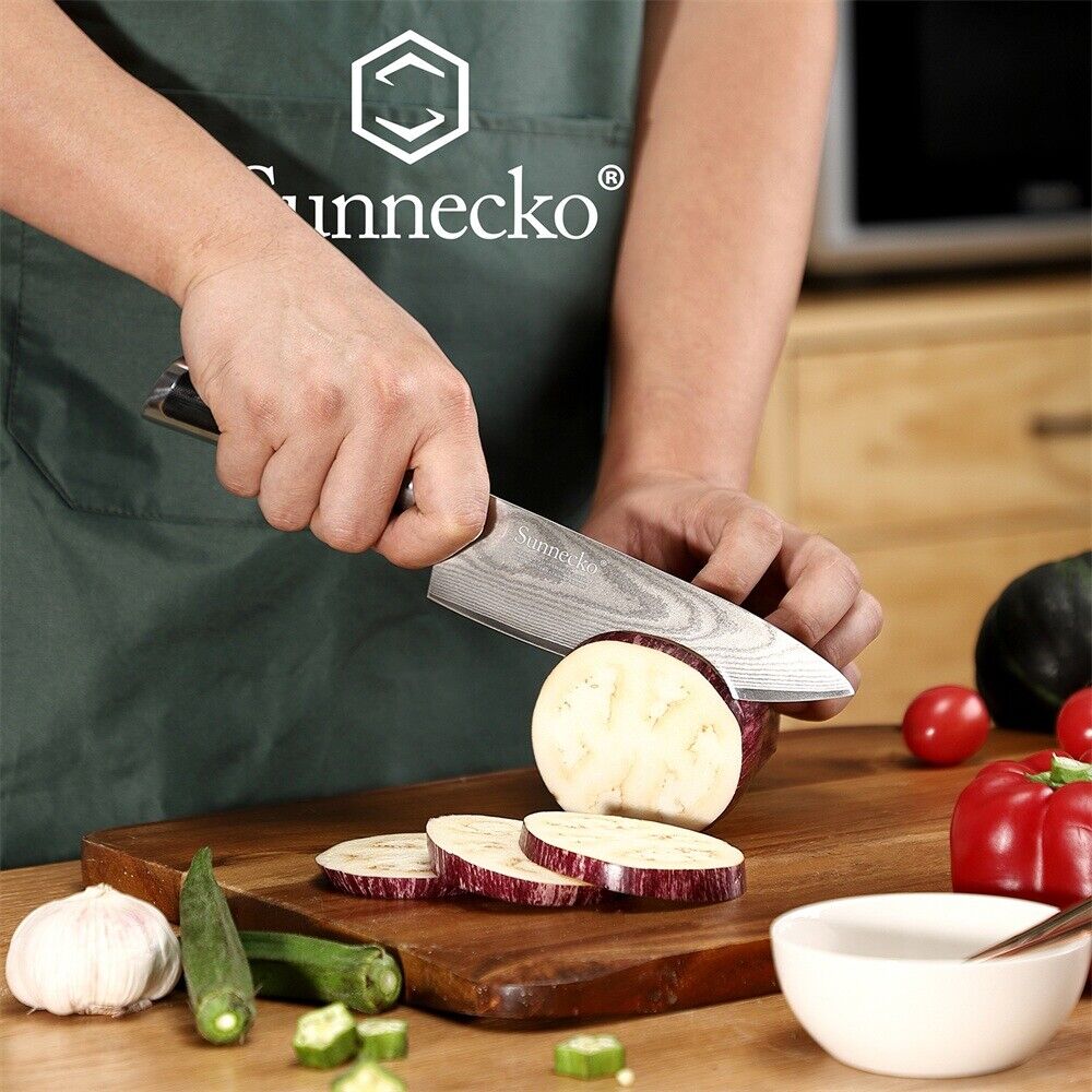 Chef Knife 6.5 Inch Kitchen Cutlery Japanese Knife Damascus Steel Meat Cleaver