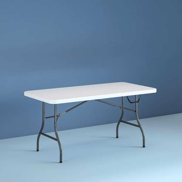 6 Foot Premium Folding Table, White Speckle  Shipment From Walmart