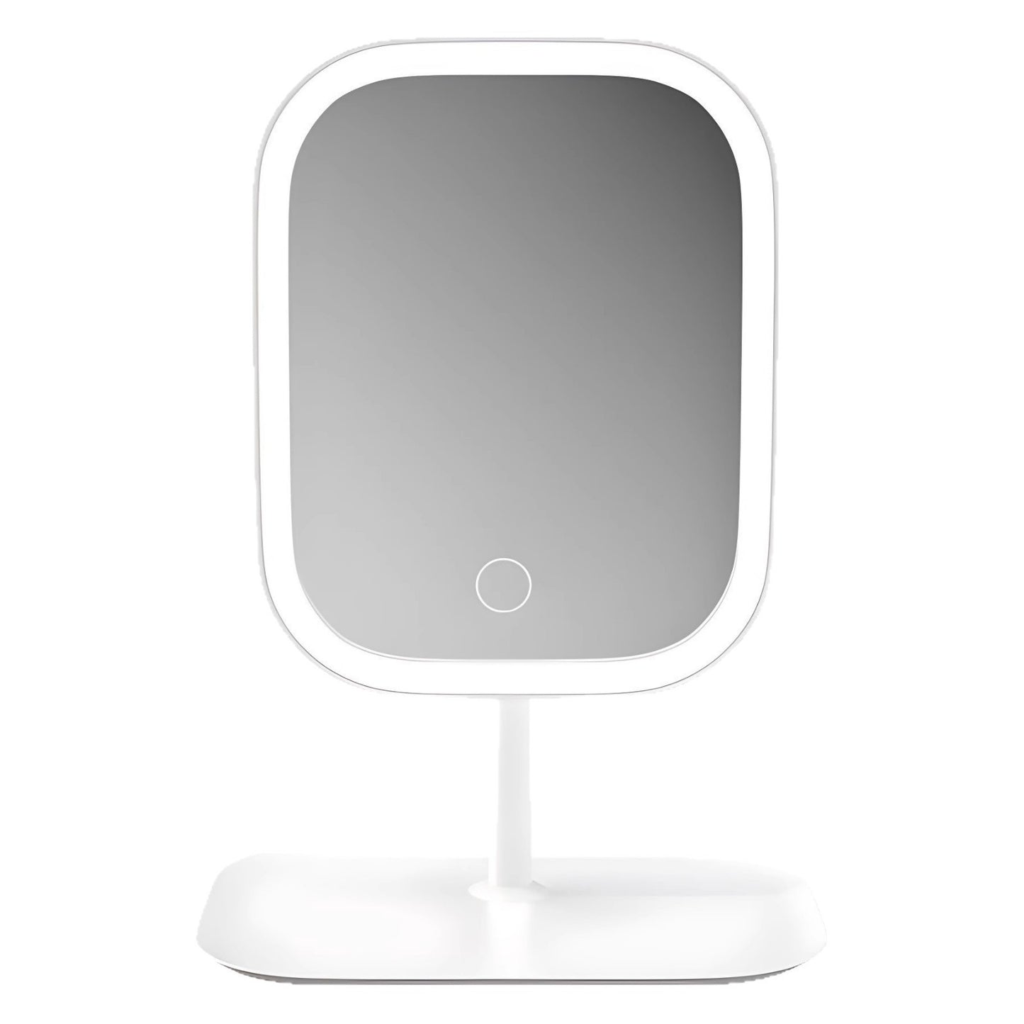 LED-lit Desktop Makeup Mirror With Built-in Lights