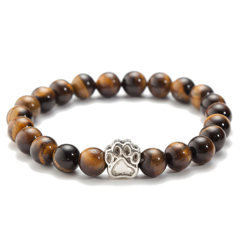Volcanic Rock Tigereye Yoga Bracelet