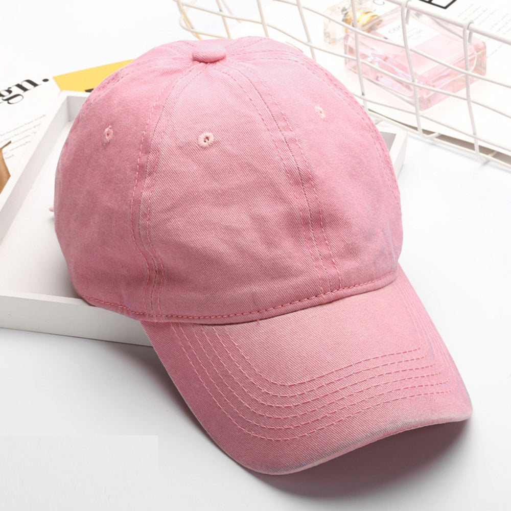 Summer Women's Solid-color Six-strand Adjustable Soft-brim Fashion Casual Baseball Cap, Suitable For Outdoor Outings, Daily Commutes And Outdoor Activities.