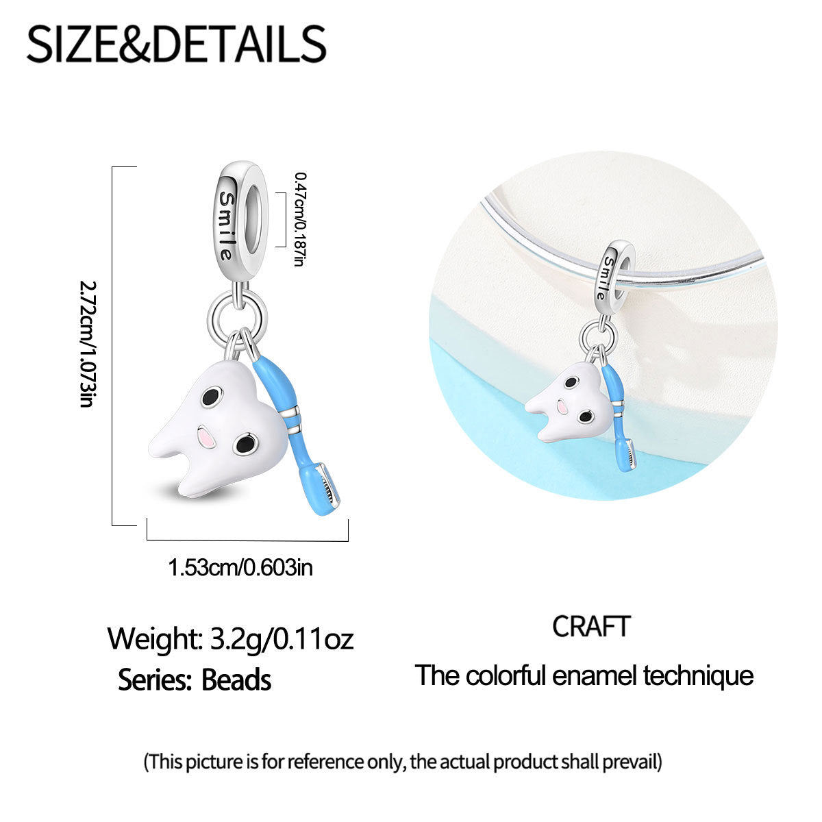 Silver-plated DIY Bead Bracelet Accessories