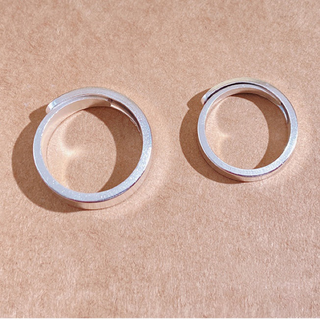1pcs 999 Sterling Silver Polished Band Statement Ring, Elegant Simple Style, Ideal For Birthdays & Holiday Gifts
