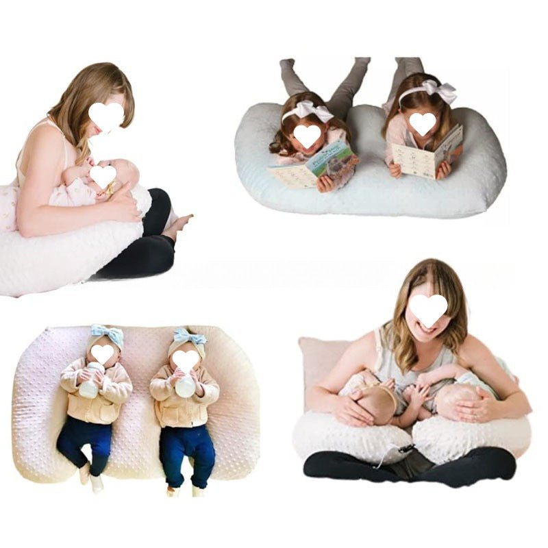 Multi-functional Nursing Pillow With Double-layer Design Baby Feeding Pillow To Prevent Milk Spillage And Spitting Up Supportive Cushion For Feeding