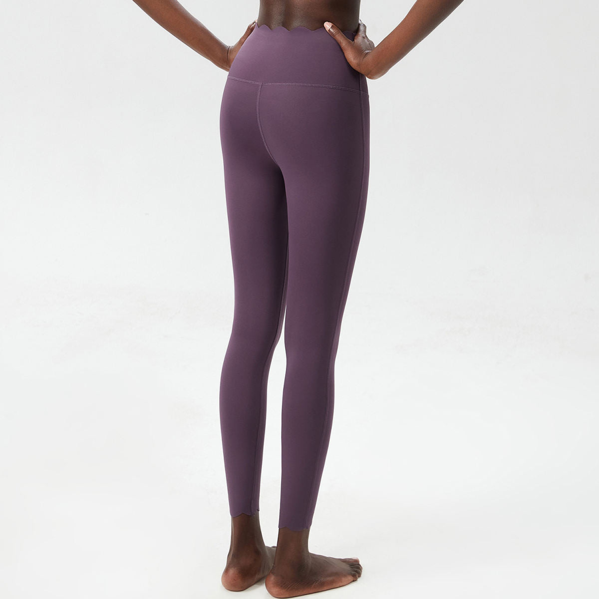 Small Wave Yoga Pants Plus Size Lycra Milk Leather Tight Trousers For Women