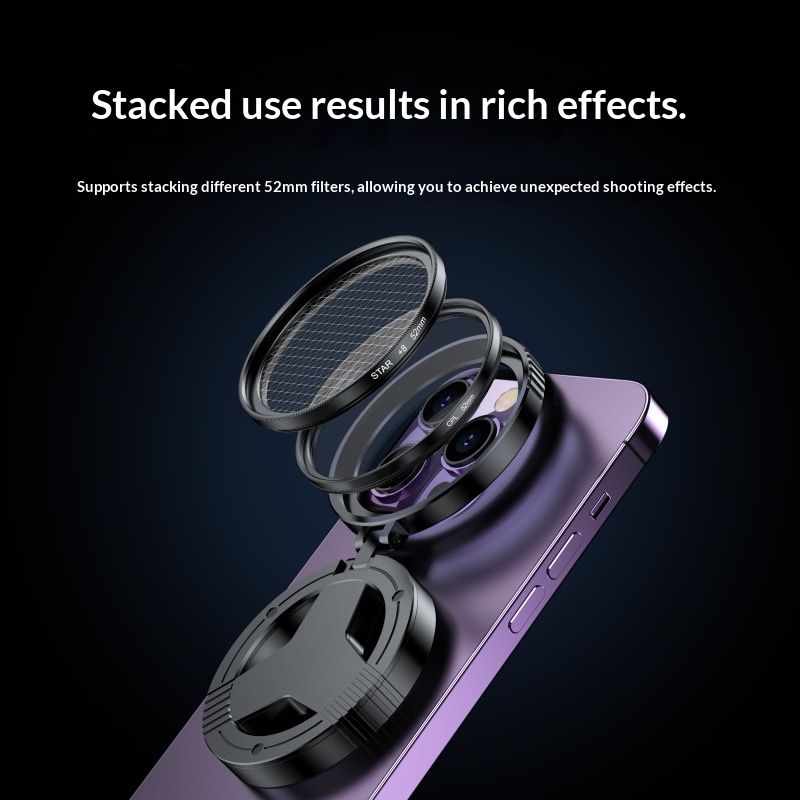 Mobile Phone Polarizing CPL Magnetic Filter Eliminates Reflections