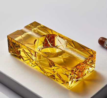 Creative K9 Crystal Glass Cigar-Specific Ashtray For Home Use