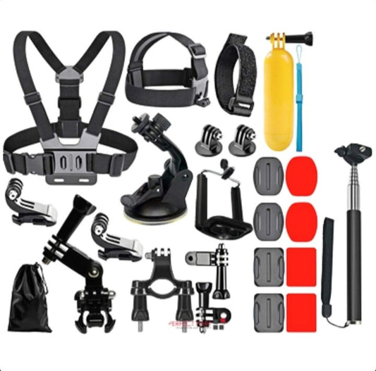 Universal Action Camera Accessories Kit  Ultimate Combo Set For  & Smartphones