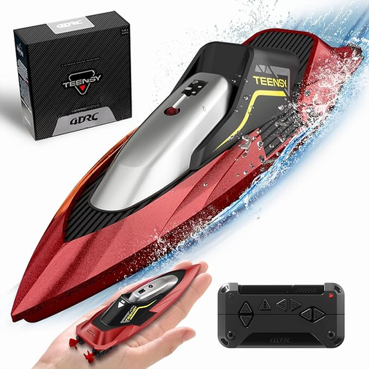 S5 Remote Control Boat For Swimming Pools And Lakes, 2.4GHz 20 MPH Racing Boat, Rechargeable Battery, Low Battery Alarm, Gifts For Boys And Girls, Logistics Sent Randomly By GOFO,USPS,UNI,UPS