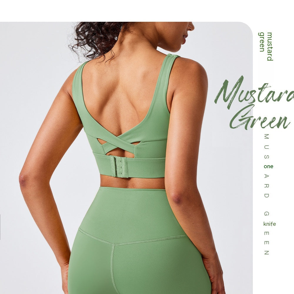 BR One-piece Sports Underwear Women's Fixed Chest Pad Buckle Beauty Back