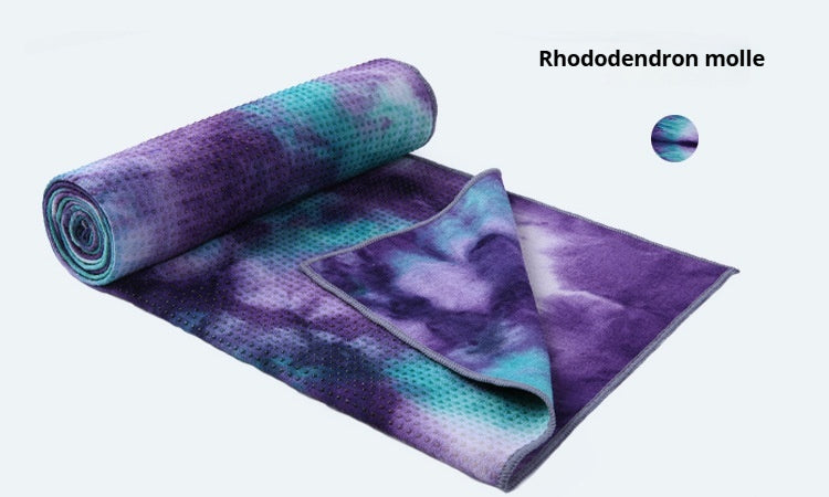Fitness Towel Non-slip Exercise Drape Multi-color Tie-dye Yoga Towel