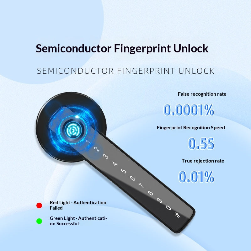 Graffiti Bluetooth Smart Door Lock For Home And Office, With Fingerprint Recognition