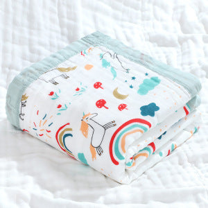 Baby Bath Towel Six-layer Pure Cotton Gauze Blanket