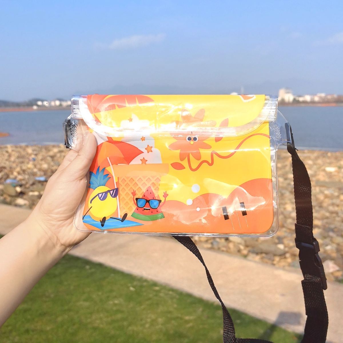 Mobile phone waterproof bag-pineapple-1 pack