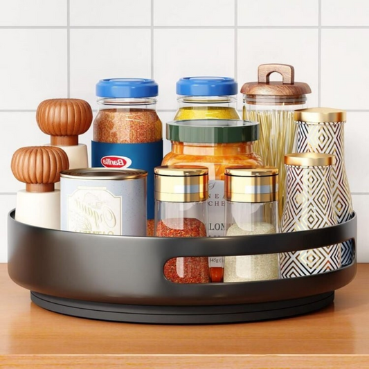 Rotating Spice Shelf, 30 Cm Turntable, Suitable For Cupboard, Pantry, Kitchen, Refrigerator, Office Spice Shelf
