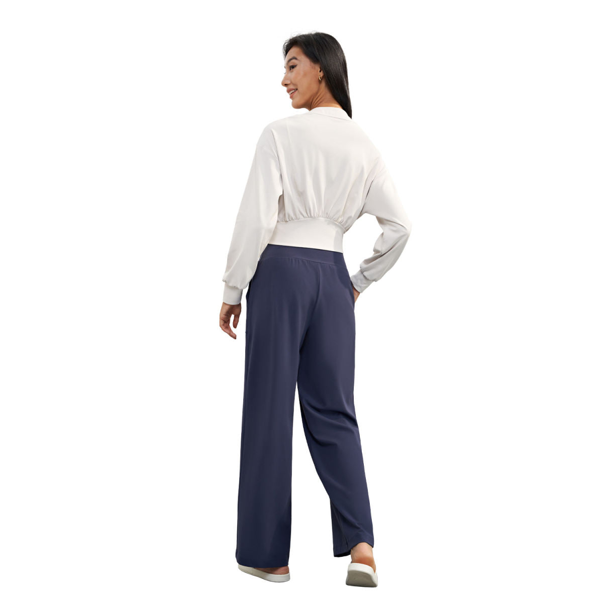 Thickened, Sanded Fabric Short Yoga Jacket