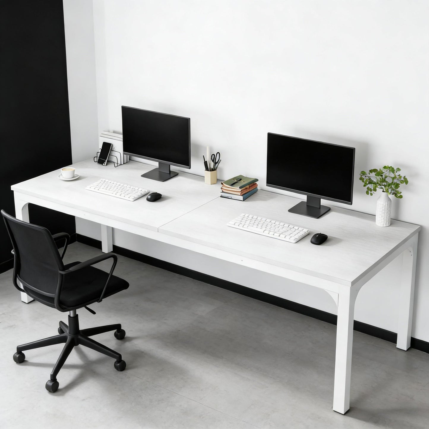 Dual Workspace Desk,Conference Table,Rectangle Computer Desk