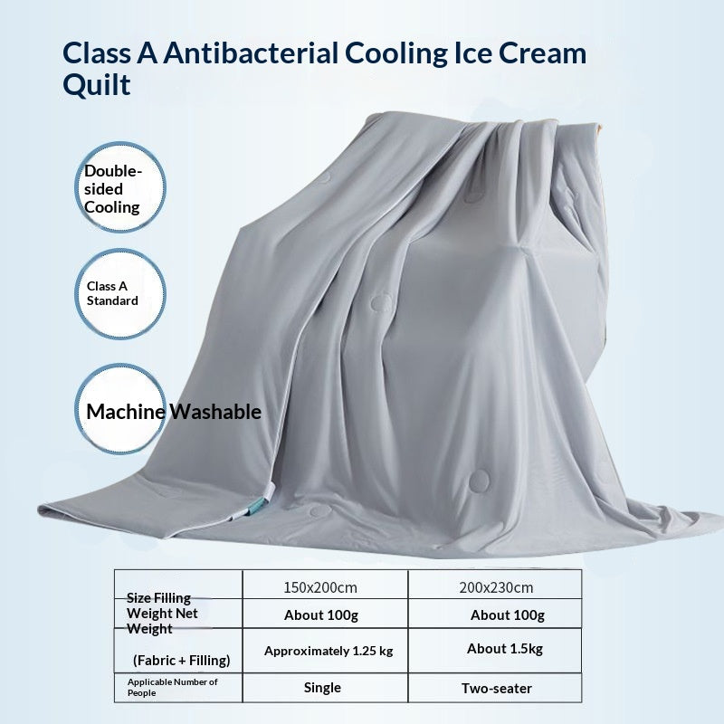 Small Cooling Summer Air-Conditioning Cool-Feel Ice Silk Summer Blanket