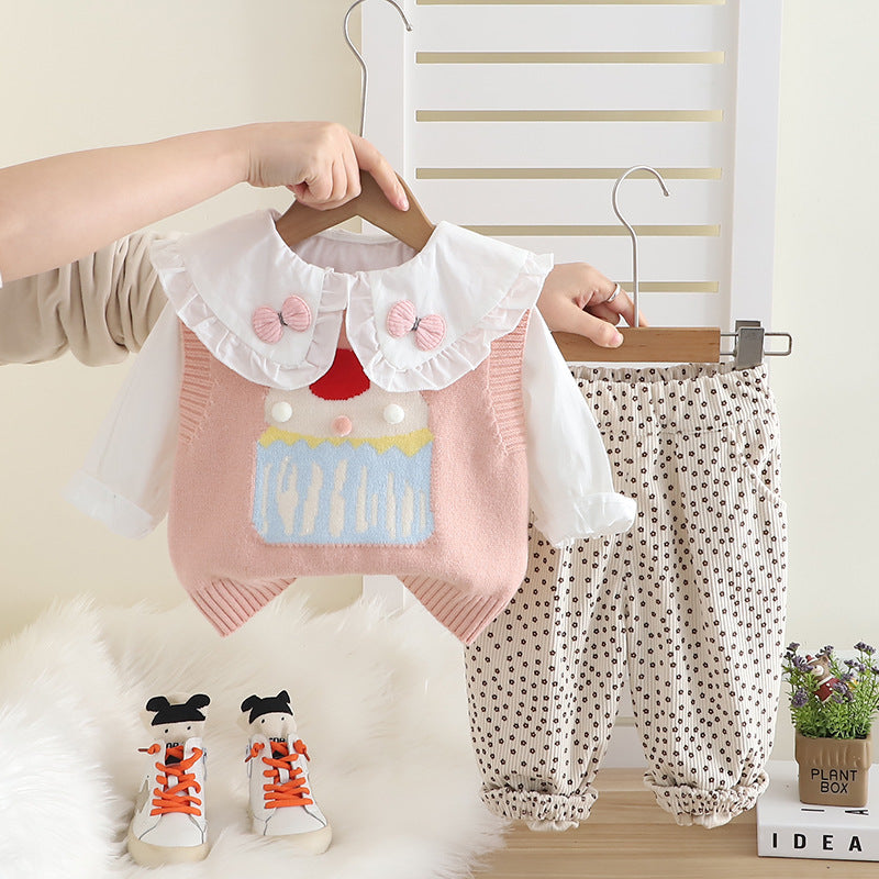 Baby Girl Spring Suit Fashionable Korean Style