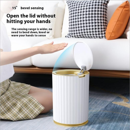 Inductive Smart Trash Can Household Automatic Electric With Lid