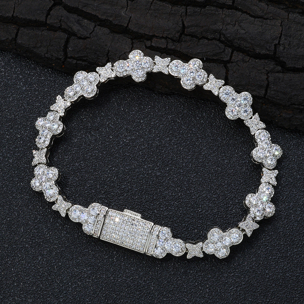 10mm Cross XINGX Hip Hop Ear Accessories Accessories Bracelet
